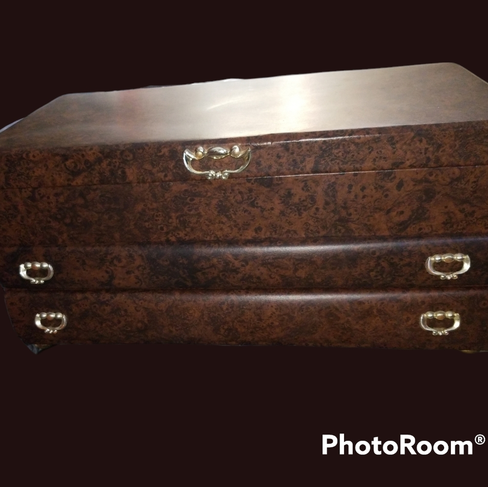 Rare Vintage 1950s Lady Buxton 4 Tier Jewelry Box